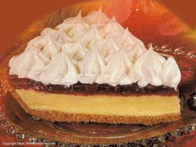 Raspberry topped Lemon Pie